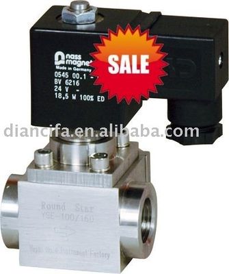 SS304 High Pressure Solenoid Valve with Nass Coil 1.6MPA G1/4"~1" Port and 3 Years Warranty