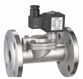 Water Air Gas Fuel วาล์ว Solenoid ไม่มี 2 นักบินทางดำเนินการสแตนเลส